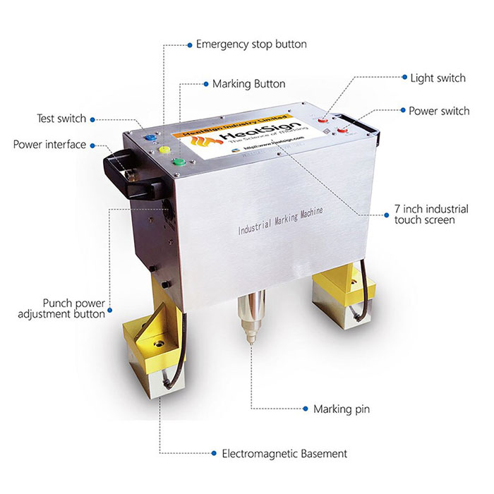 Portable electric Dot Peen Marking Machine XY/BD-3