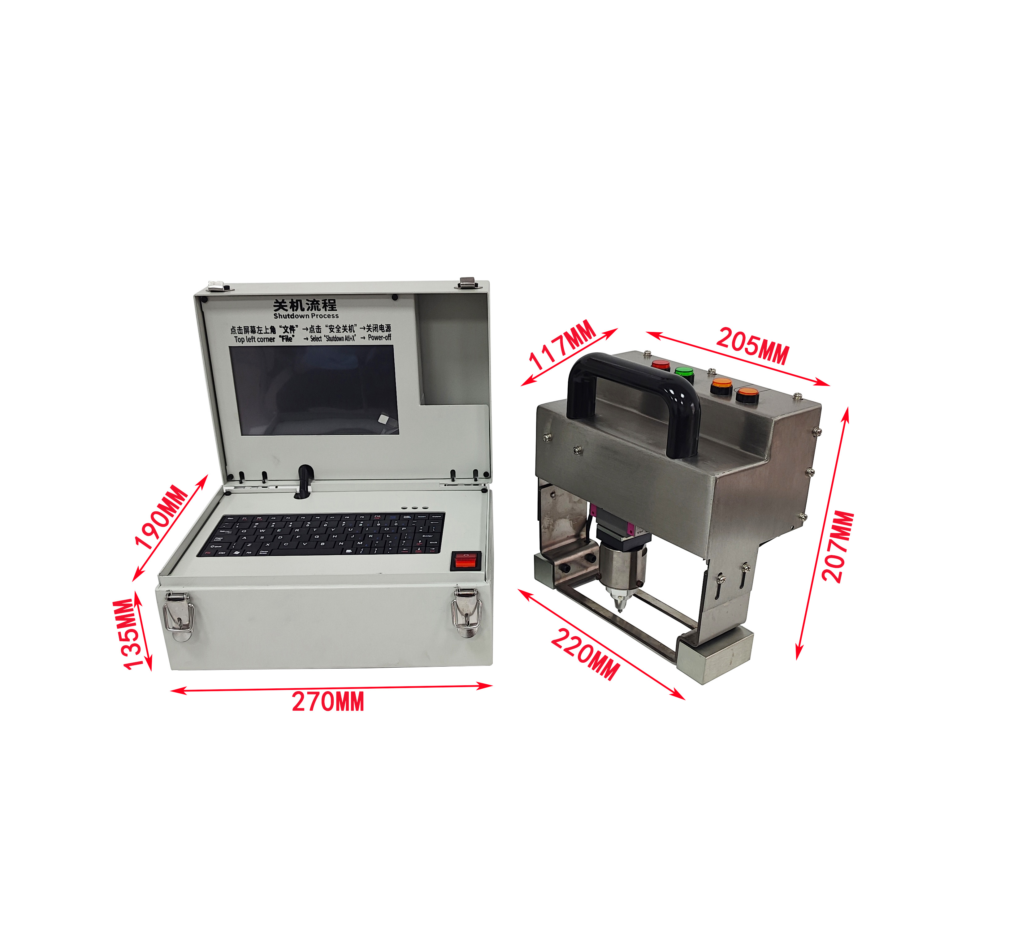 Point needle electric marking machine for metal steel plates XY/F312030-D