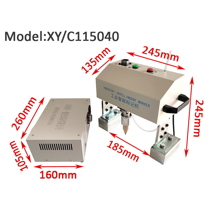 Pneumatic marking machine for automobile chassis XY/C1-15040