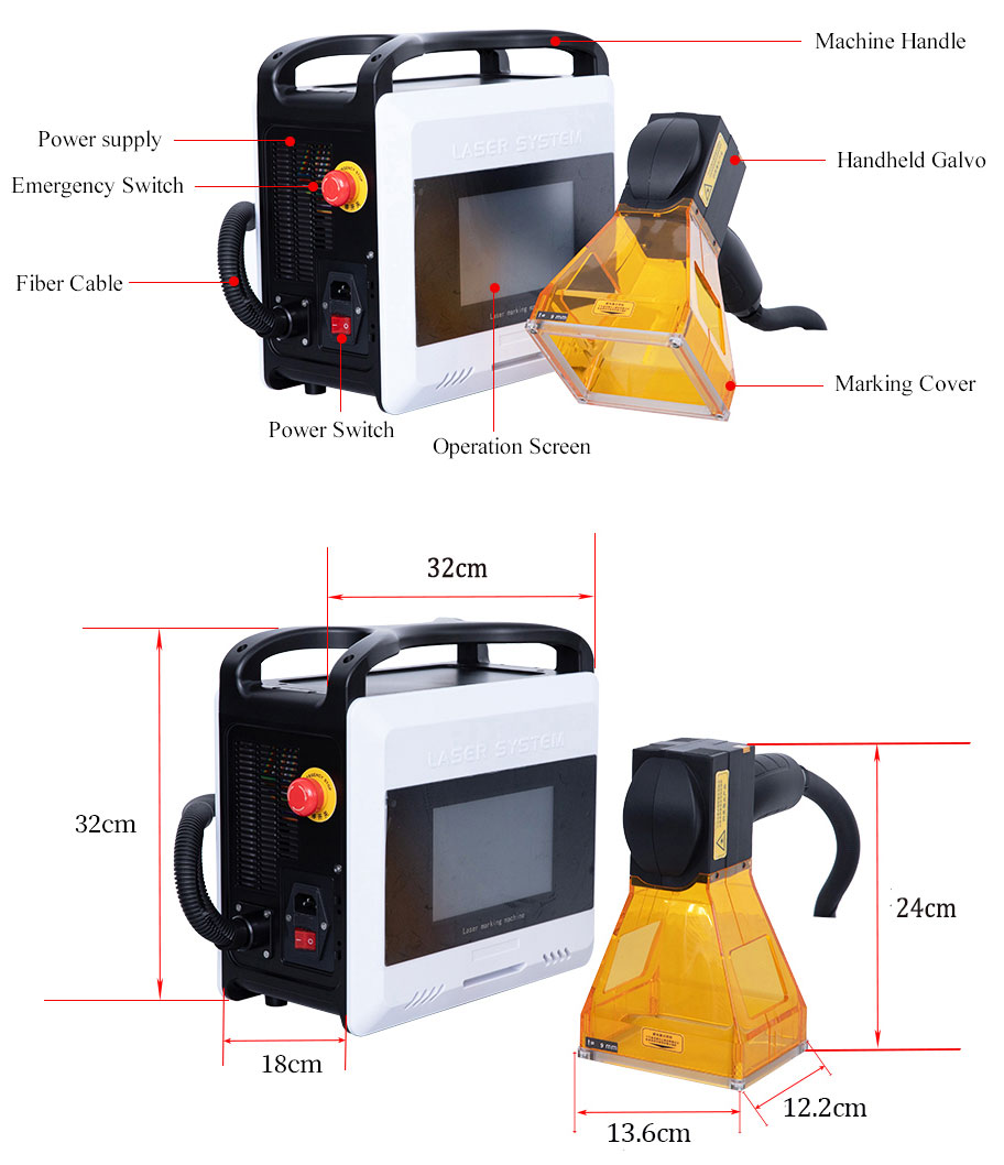 Handheld Laser Marking Machine XY/GZ-LDX